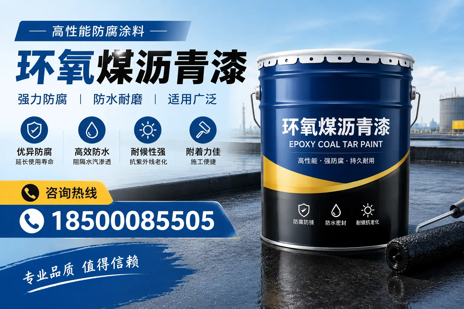 环氧煤沥青漆的主要成分与功能,可克达拉用户深度了解
